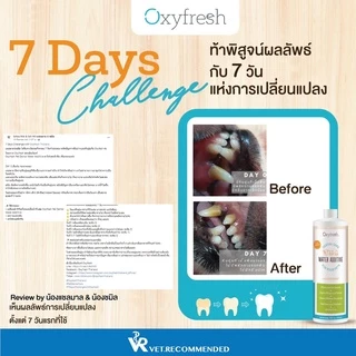 (ซื้อ Oxyfresh 888.- แถมแก้วน่ารัก) Oxyfresh Pet Dental Water Additive ผลิตภัณฑ์ผสมน้ำดื่มสำหรับสุนัขและแมว ลดกลิ่นปาก