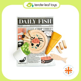 Tender Leaf Toys ของเล่นเด็ก ชุดทำอาหารของเล่น ปลาและมันฝรั่งแสนอร่อย Fish and Chips Supper