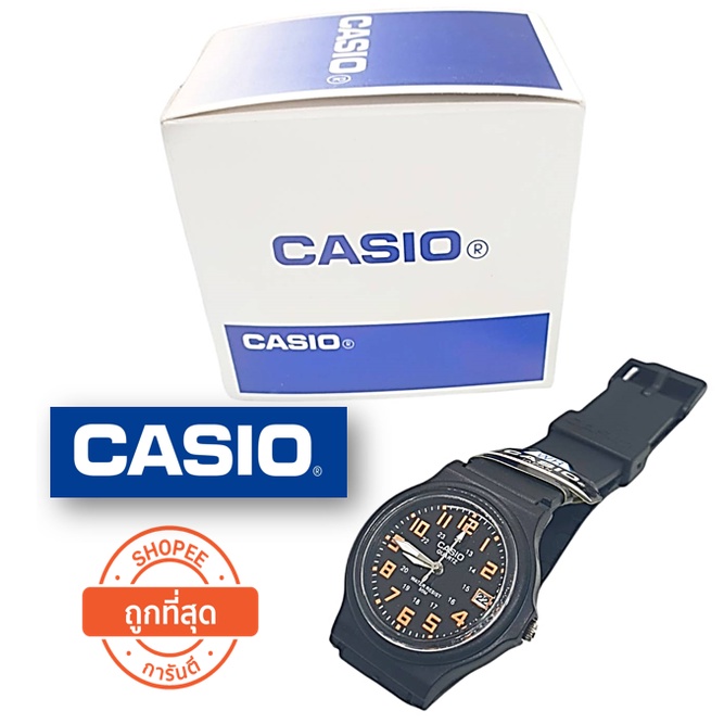 ฟรีกล่อง นาฬิกาข้อมือ กันน้ำ นาฬิกาคาสิโอ้ สายยาง สีดำ นาฬิกาข้อมือcasio นากาผู้หญิงและผู้ชาย RC535