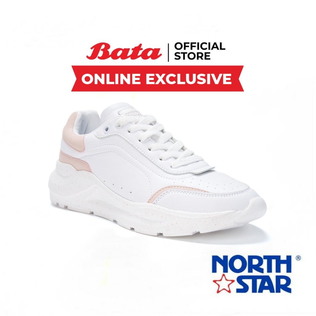Bata บาจา ยี่ห้อ North Star รองเท้าผ้าใบ รองเท้ากีฬา สนีคเคอร์ สำหรับผู้หญิง รุ่น Adesha สีขาว 5201013
