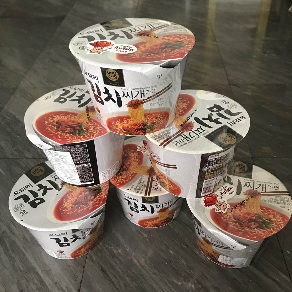 Omori Kimchi Stew Ramen รามยอนกิมจิสดแบบถ้วย 오모리 김치찌개라면🥢❤️