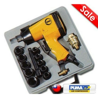 บ๊อกซ์กระแทกรู1/2"PUMA impact wrench set AT5004   ชุด17ชิ้น TAIWAN