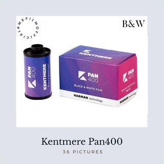 พร้อมส่ง ฟิล์มขาวดำ Kentmere pan 400 ฟิล์มใหม่ 36รูป *1ม้วน ฟิล์มถ่ายรูป ฟิล์ม