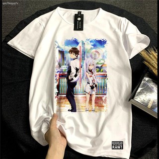 เสื้อยืดผ้าฝ้ายพิมพ์ลายขายดี Anime T-shirt❏❁✲ความปั้นพลาสติก Ira น้ำลูกพลับญี่ปุ่นอะนิเมะผู้ชายและผู้หญิงรอบคอแขนสั้นเสื