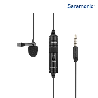 Saramonic LavMicro-U2 ไมโครโฟนแบบสายหนีบปกเสื้อ ความยาว 6 เมตร ที่เสียบเข้ากับกล้องเครื่องบันทึกเสียงสมาร์ทโฟน