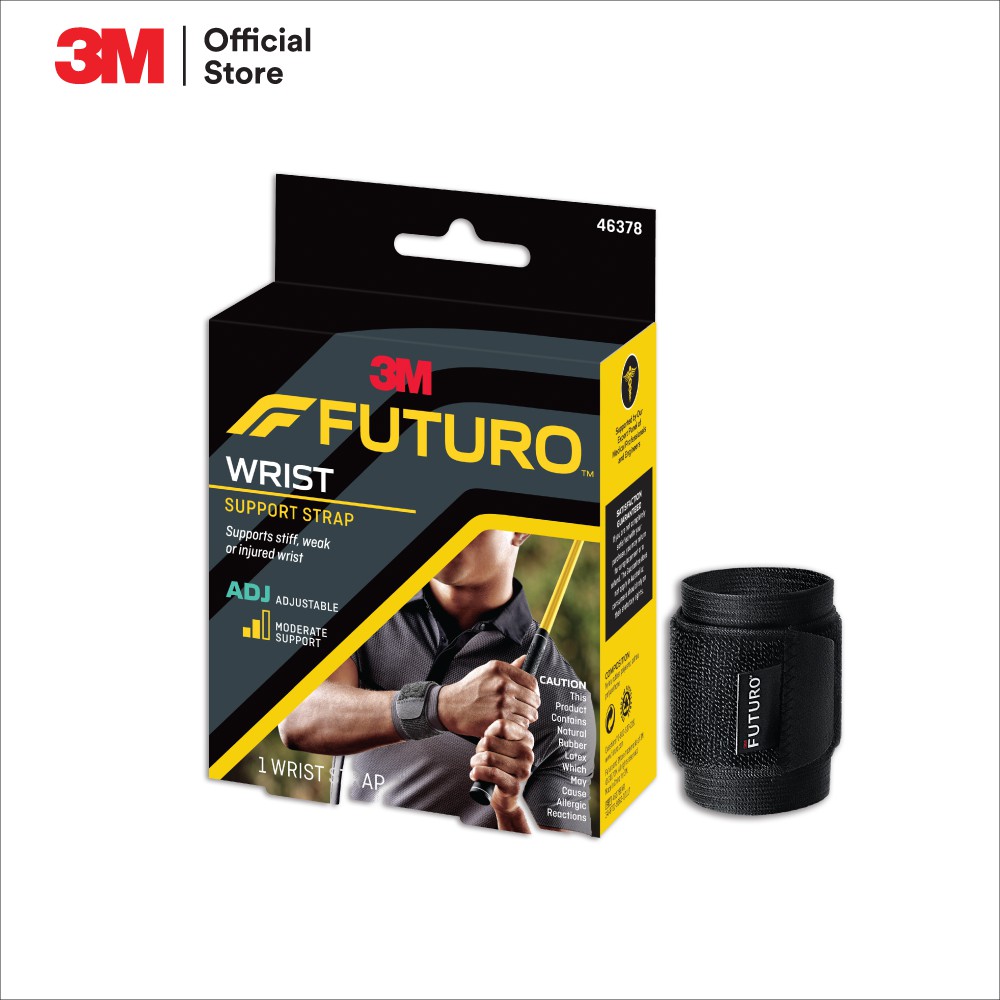 3M™ Futuro™ ฟูทูโร่ สปอร์ต อุปกรณ์พยุงข้อมือ , รุ่นปรับกระชับได้, สีดำ