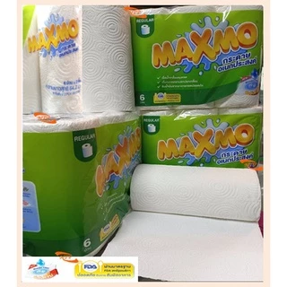 MAXMO แม็กซ์โม่ กระดาษอเนกประสงค์ หนา 2 ชั้น แพ็ค 6 ม้วน Tissues/ ทิชชู่
