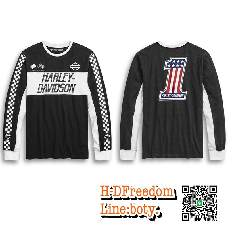 เสื้อแขนยาว Bar&Star Harley-Davidson แท้ 100%