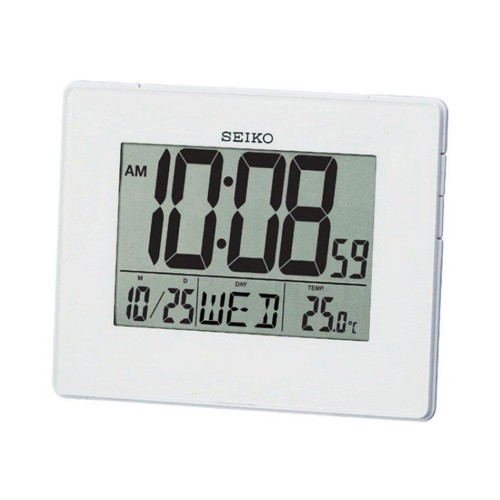 SEIKO Digital Clock แขวนผนังพร้อมขาตั้ง รุ่น QHL057W