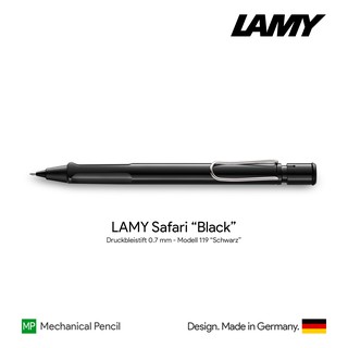 Lamy Safari Black 0.5mm Push Pencil - ดินสอกดลามี่ซาฟารี  สีดำ