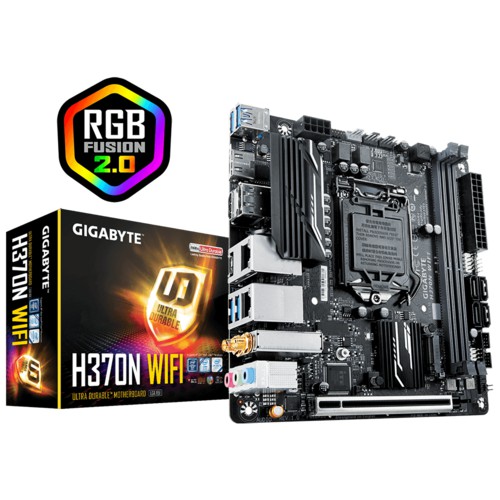 MAINBOARD (เมนบอร์ด) 1151v2 GIGABYTE H370N WIFI [Mini-ITX] พร้อมส่ง