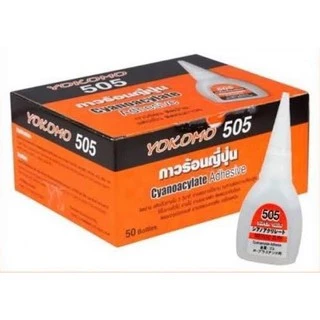 กาวร้อน ญี่ปุ่น สารพัดประโยชน์ ร้อน 505 YOKOMO โยโคโม่ (ขายยกกล่อง 1 กล่อง 50 หลอด**)