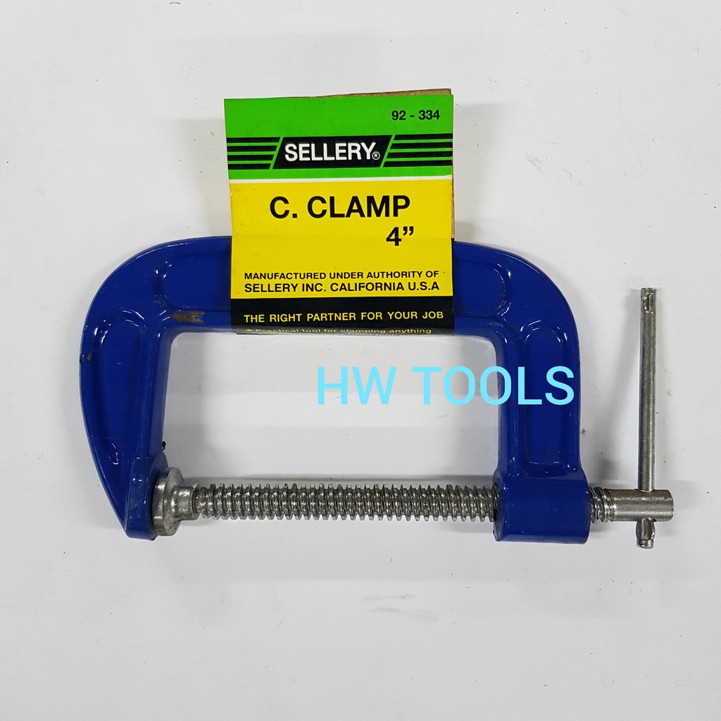 C CLAMP TOOL / C MODEL CLAMP / C CLAMP 4 INCH SELLERY 92-334