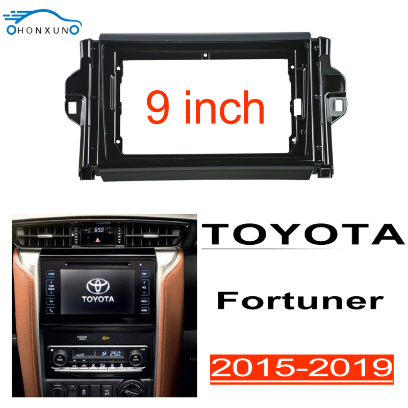Eonkk 2din สเตอริโอแผง fit สําหรับ Toyota Fortuner 2015-2019 9 นิ ้ ว android หัวหน ่ วย fascia วิทยุกรอบ