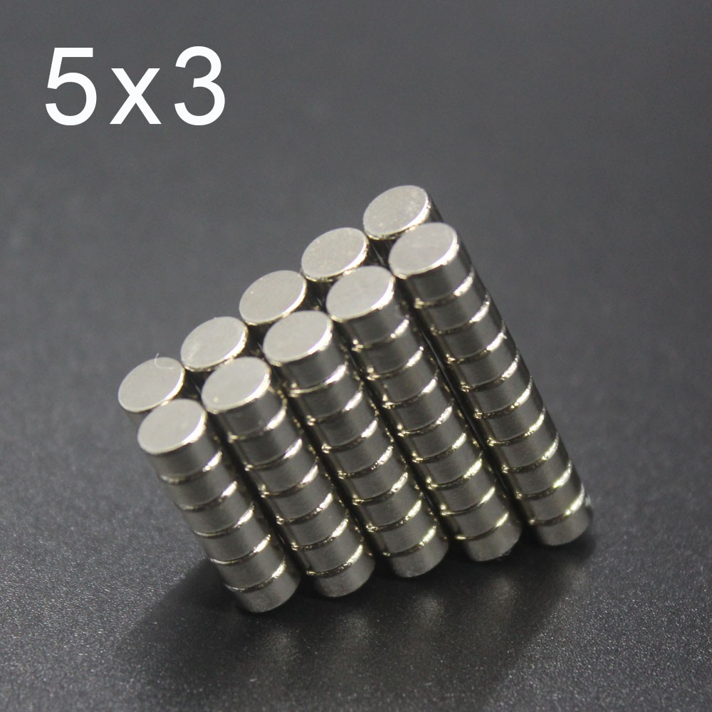 5ชิ้น แม่เหล็กนีโอไดเมียม 5x3มิล Magnet Neodymium 5x3mm แม่เหล็กแรงสูง 5*3mm แม่เหล็ก กลมแบน อุปกรณ์สำหรับงาน DIY