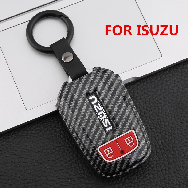 【พร้อมส่ง】ปลอกกุญแจรถยนต์ สําหรับ Isuzu D – Max Mux 1 9 3 . 0 2012-2018 Mu – X – Series เคสกุญแจรถยนต์ คาร์บอน Abs กันหาย พวงกุญแจตัวเลข