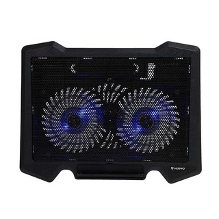Nubwo พัดลมโน๊ตบุ๊ค NF-214 NF-233 NF-235 CP6 พัดลมรองโน๊ตบุ๊ค Cooler pad พัดลมระบายความร้อนโน๊ตบุ๊ค 2 พัดลม ประกัน 1 ปี