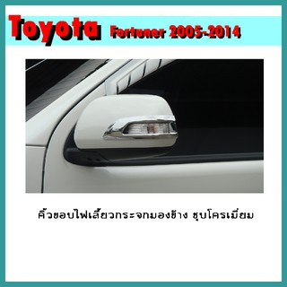 คิ้วขอบไฟเลี้ยวกระจกมองข้าง FORTUNER 2012-2014 ชุบโครเมี่ยม