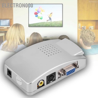 Electron000 Universal กล่องแปลงสัญญาณ Vga To Tv Av Rca สําหรับคอมพิวเตอร์แล็ปท็อป