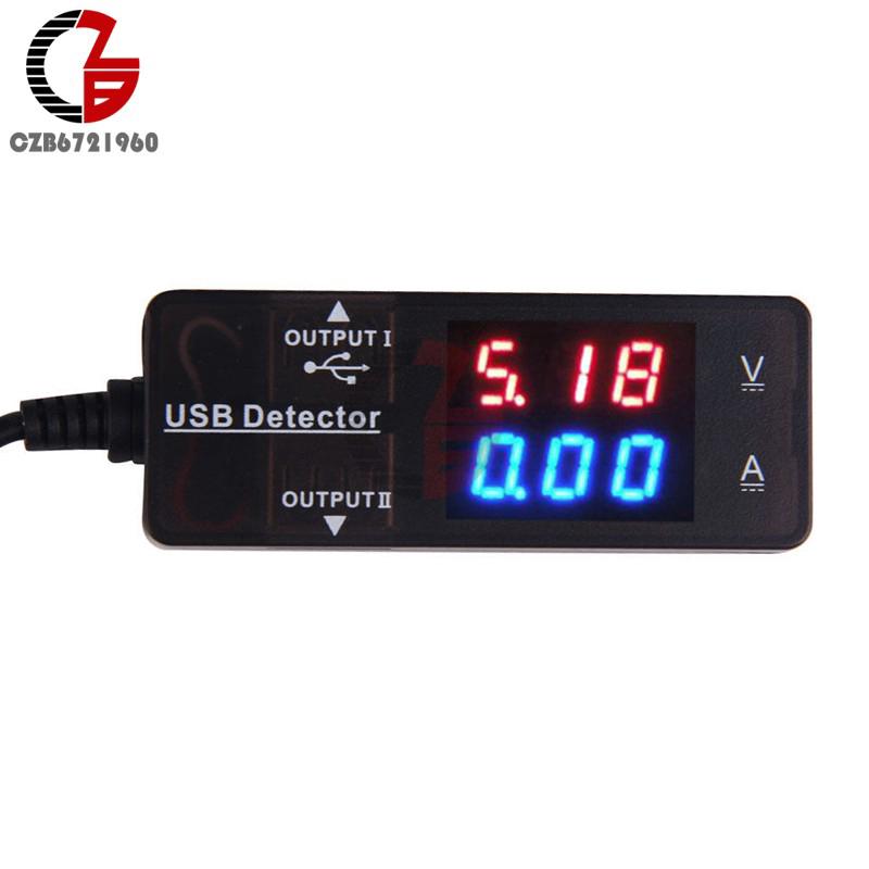 Mini Digital Voltmeter Ammeter 0.28" LED Display USB Detector Charger Doctor Power Current Voltage Tester Meter Monitor