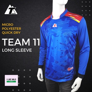 TEAM11 เสื้อกีฬาแขนยาว ผ้าไมโคร ไซส์ S-XXL ปี 2022