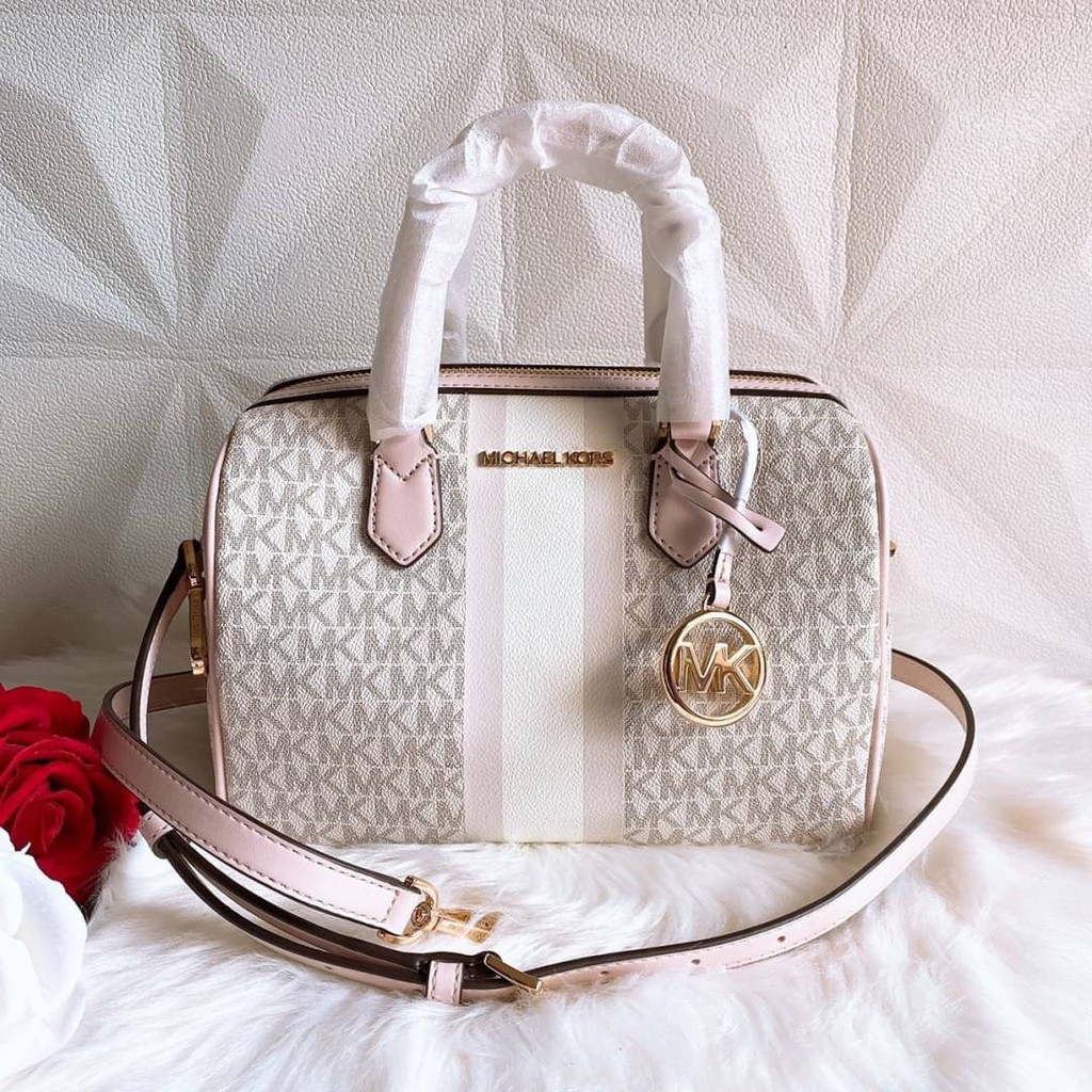 MK แท้ ✔️ กระเป๋าทรงหมอน 9.5" | Michael Kors Bedford Small Duffle Satchel