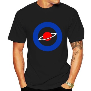 เสื้อยืด พิมพ์ลาย Red Saturn Blue Circle สําหรับผู้ชาย และผู้หญิงS-5XL