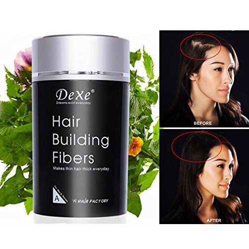Dexe Hair Building Fiber ผลิตภัณฑ์ปิดศีรษะล้าน เพิ่มผมหนา ปิดผมบาง ขนาด 22 กรัม