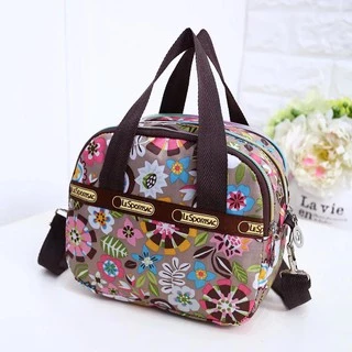 (ใส่โค้ดลดเพิ่ม 99BAS49) พร้อมส่ง! กระเป๋าสะพายข้าง กระเป๋าถือแฟชั่น ผ้าไนล่อน มีช่องใส่ของ 3 ช่อง รุ่น -014