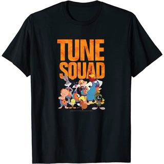 เสื้อยืดผ้าฝ้ายพรีเมี่ยม เสื้อยืด พิมพ์ลาย Legacy Tune Squad Group Shot Space Jam