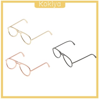 [KOKIYA] 1/6 Scale Retro Glasses Frame for 12\ Action Figure Male Female   Golden