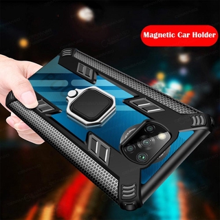 Xiaomi Poco X3 NFC Case Armor Car Magnetic Cover