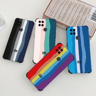 Original Rainbow Color Case Xiaomi Redmi 10 Prime 10C 10 Power Gradient Brand Silicone Cover