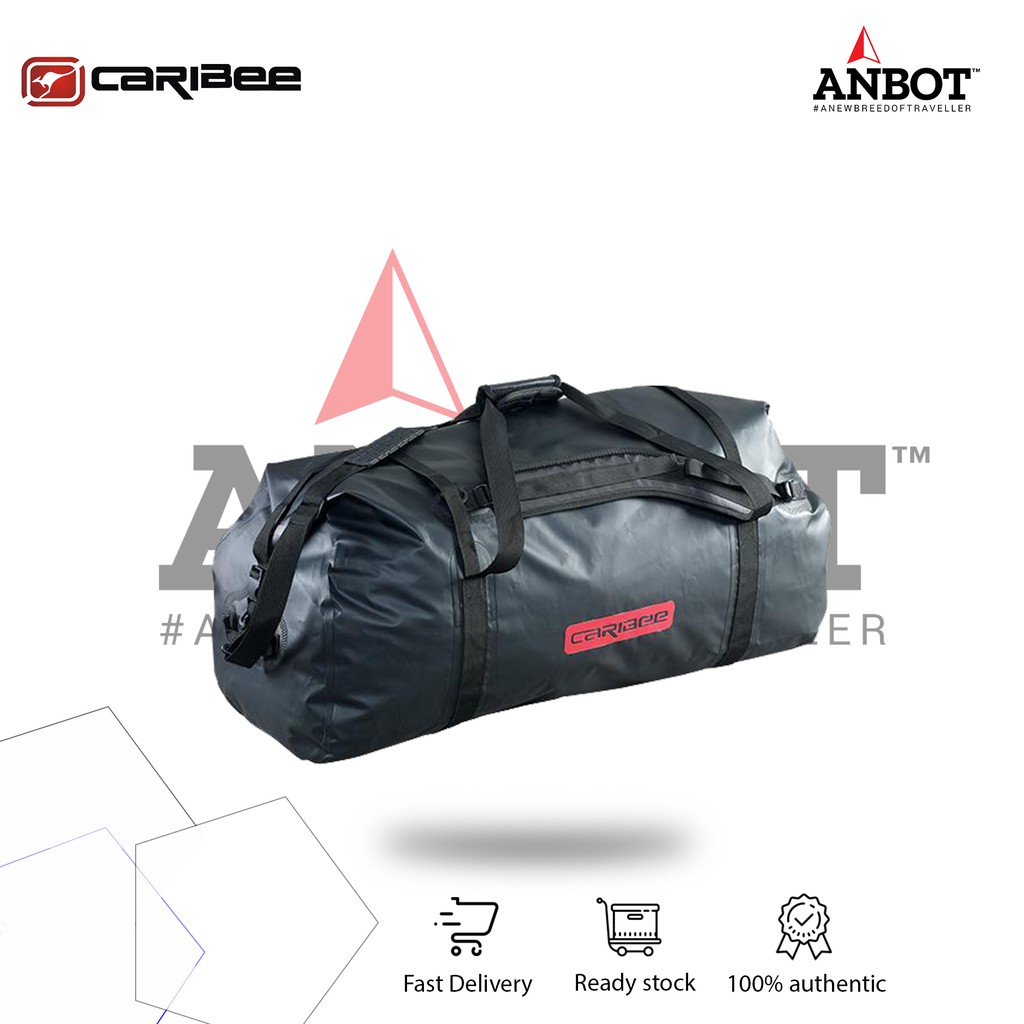 Caribee Expedition 120L Waterproof Duffel/Offshore Bag - สีดํา