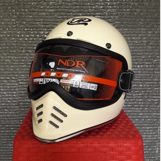 หมวกกันน็อค Jp signature double visor jpx jpn bubble shield goggle pnp สําหรับ carglos tt co CREAM KREM