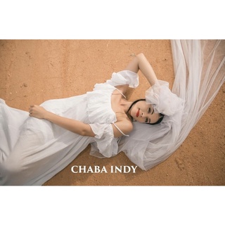 chaba indy เดรสสีขาว