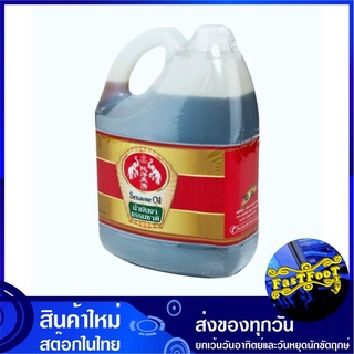 น้ำมันงา 4 ลิตร ช้างคู่ Sesame Oil Twin Elephants น้ำมันพืช