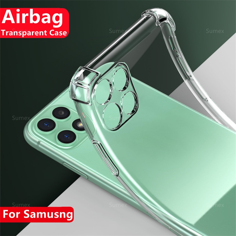 เคสโทรศัพท์ใสกันกระแทกสำหรับ ซัมซุงกาแล็กซี Samsung Galaxy A03S A22 A82 F52 A 22 82 SM-A225F/DS SM-A226B/DS 4G 5G เคสโทรศัพท์ TPU นุ่มใส ถุงลมนิรภัยสี่มุมด้านหลังแบบบางสบาย