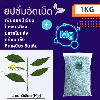 ยิปซั่มอัดเม็ด + แม็กนิเซียม แก้ใบจุดเหลือง ปลายใบแห้ง Soil conditioner  Small pallet Gypsum  + Magnesium 1Kg.