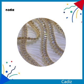 Cadi สายโซ่ ประดับเพทาย 3D สีสดใส สําหรับตกแต่งเล็บ