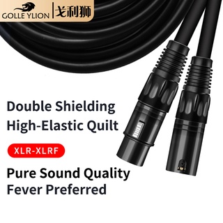 Golley Lion Xlr Male To Xlr Female สายเคเบิ้ลเสียงสายเคเบิ้ลเสียง 3-Pin ไมโครโฟน