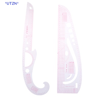 Utzn&gt; ใหม่ ไม้บรรทัดโค้ง พลาสติกนิ่มมาก สําหรับตัดเย็บเสื้อผ้า 1 ชิ้น