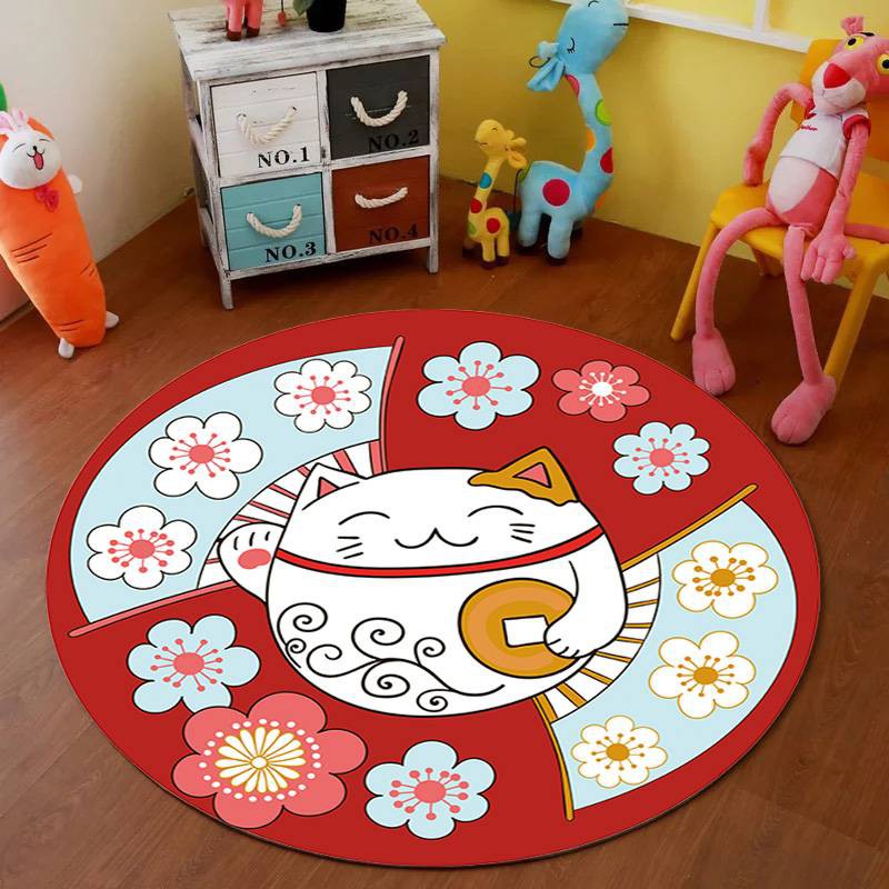 พรม พรมปูพื้น พรมปูห้องนั่งเล่น ขนาด 100×100 ซม. ลายการ์ตูน น่ารัก พรม3D สินค้าพร้อมส่ง ราคา ถูกที่สุด ดีลบีเคเค แกลเลอรีภาพที่ 3