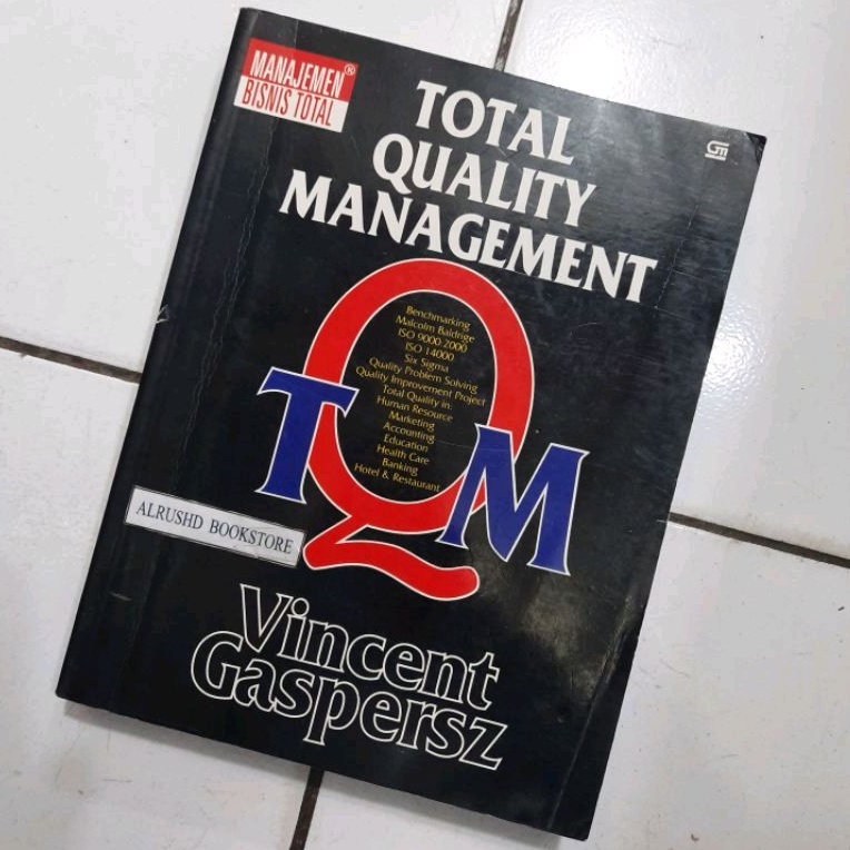 หนังสือ (ต้นฉบับ 100%)⭐ การจัดการคุณภาพรวม (TQM) > Vincent Gaspersz