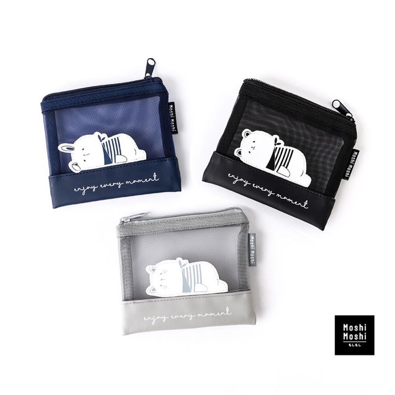 กระเป๋าสตางค์ตาข่าย  MoshiMoshi ลายการ์ตูน