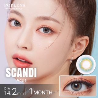 Olens Scandi คอนแทคเลนส์เกาหลี รายเดือน  สีLight Gray Aqua