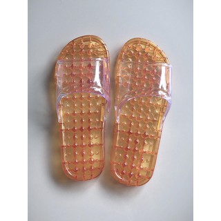 รองเท้านวด สีส้ม เบอร์ 38 รองเท้าใส่ในบ้าน, Foot Massage Bubble Slippers Pvc Material