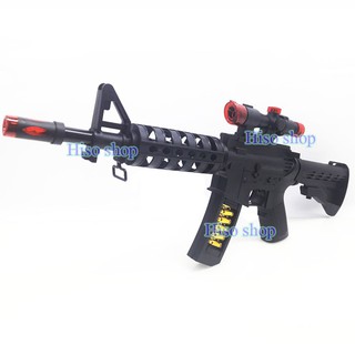 ของเล่น M16 Machine Gun Super Combat Mission มีเลเซอร์ มีไฟ มีเสียง สีสันสดใสสวยงาม