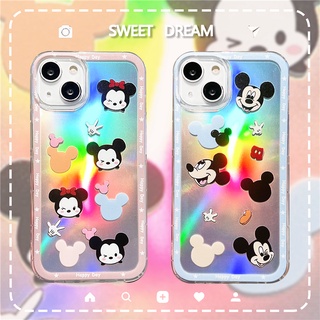 เคสโทรศัพท์มือถือซิลิโคน TPU ลายการ์ตูนมิกกี้ มินนี่เมาส์ สําหรับ Iphone 13 pro max i6s i7+i8 plus ixr ixs max i11 pro max i12 mini