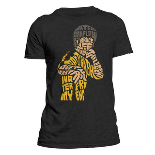 T-shirt เสื้อยืดแขนสั้น คอกลม ผ้าฝ้ายแท้ พิมพ์ลาย Bruce Lee Free Spirit Master Of Jeet Kune Do Calligram แฟชั่นยอดนิยม ส